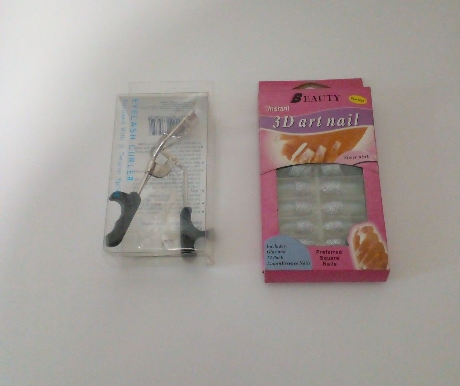 Прибор для завивки ресниц ( новый) и  типсы  для ногтей
