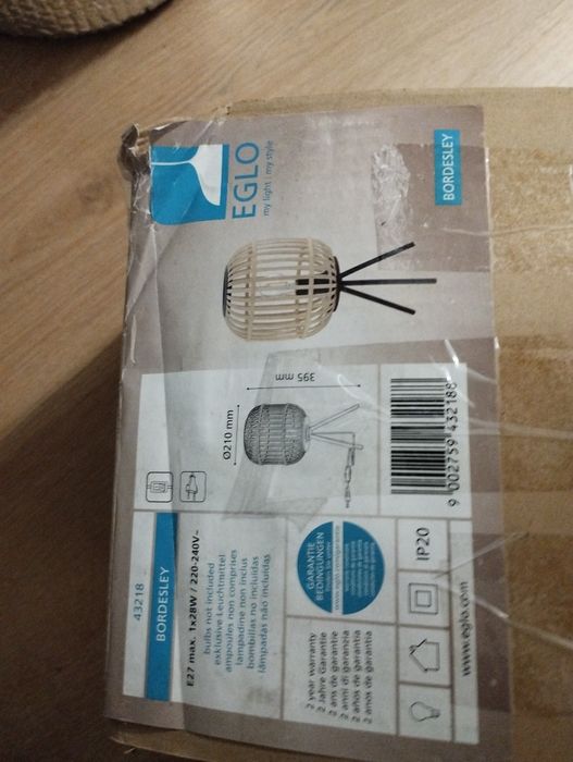 Veioza bambus Eglo Bordesley