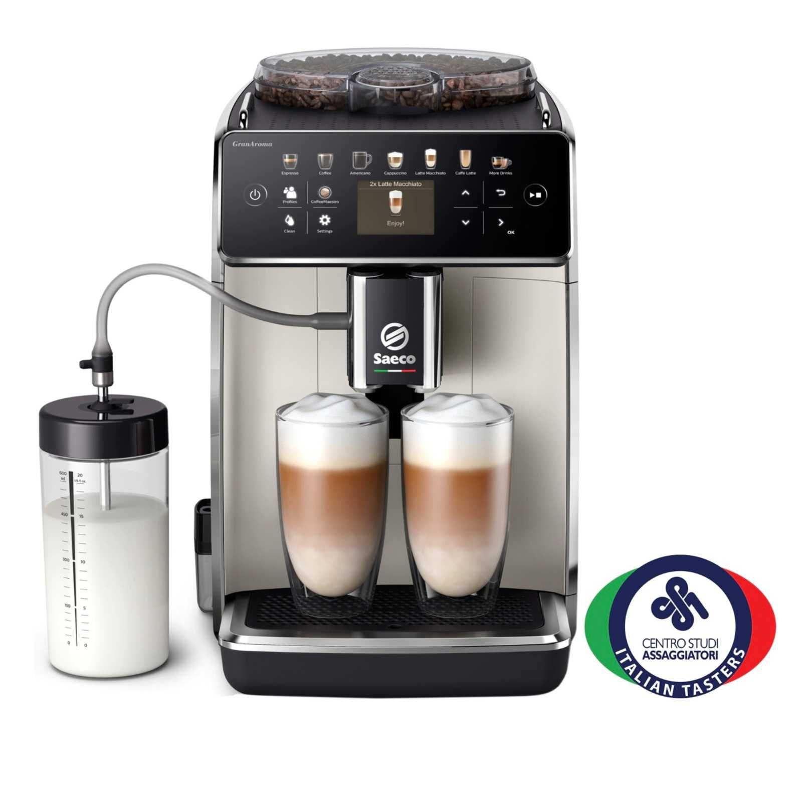 Гаранционен кафе автомат/ робот Saeco GranAroma SM6582/30,  цвят Крем