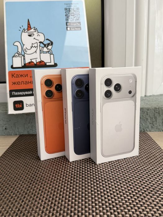 НОВИ! 512Gb *ЛИЗИНГ* iPhone 17 Pro Cosmic Orange/ Deep Blue / Silver