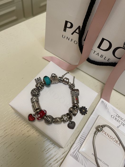 Bratara Pandora din argint si aur!