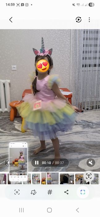 Платье нарядное на девочку 4-5лет