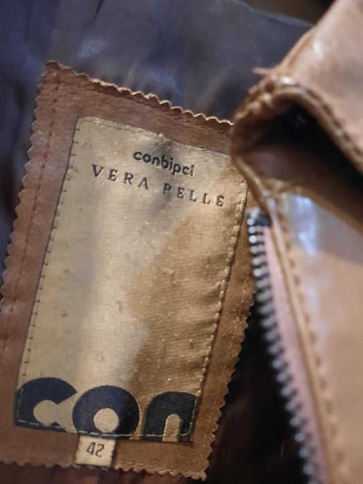 Кожен яке Conbiрel дамско естествена кожа