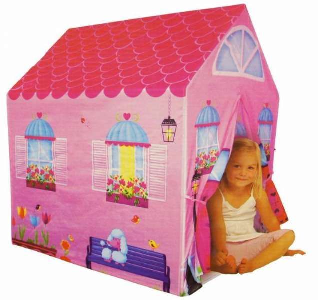 Детска Палатка тип Къщичка Розова за Деца Игра Момчета Момичета