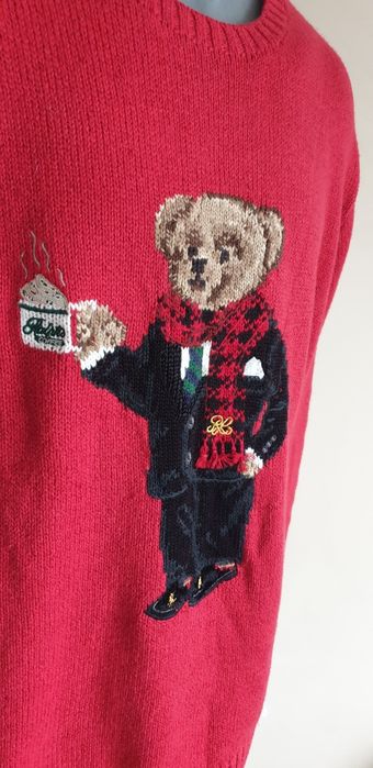 POLO Ralph Lauren Bear Cotton / Len  XL НОВО! ОРИГИНАЛ! Мъжки Пуловер