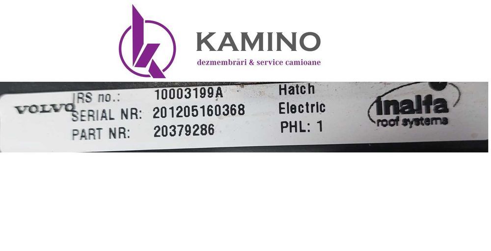 Trapa electrica VOLVO - 20379286