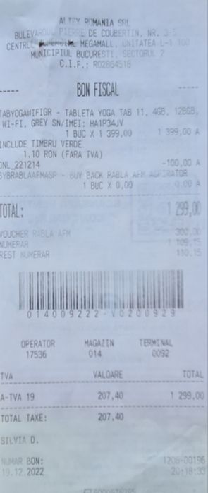 Tableta Lenovo Yoga Tab11