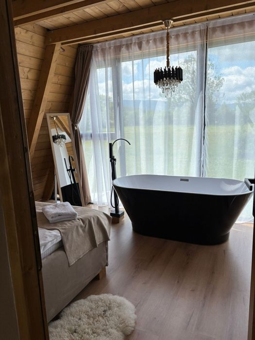Cabana de inchiriat #BellaVista Chalet #A frame ,piscina,sauna