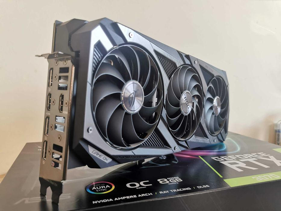 Видеокарта Asus ROG Strix OC RTX 3070 - Прочети описанието!
