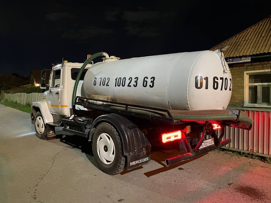 Откачка септиков в Астане. Откачка вода. Услуги ас машины. Ассенизатор
