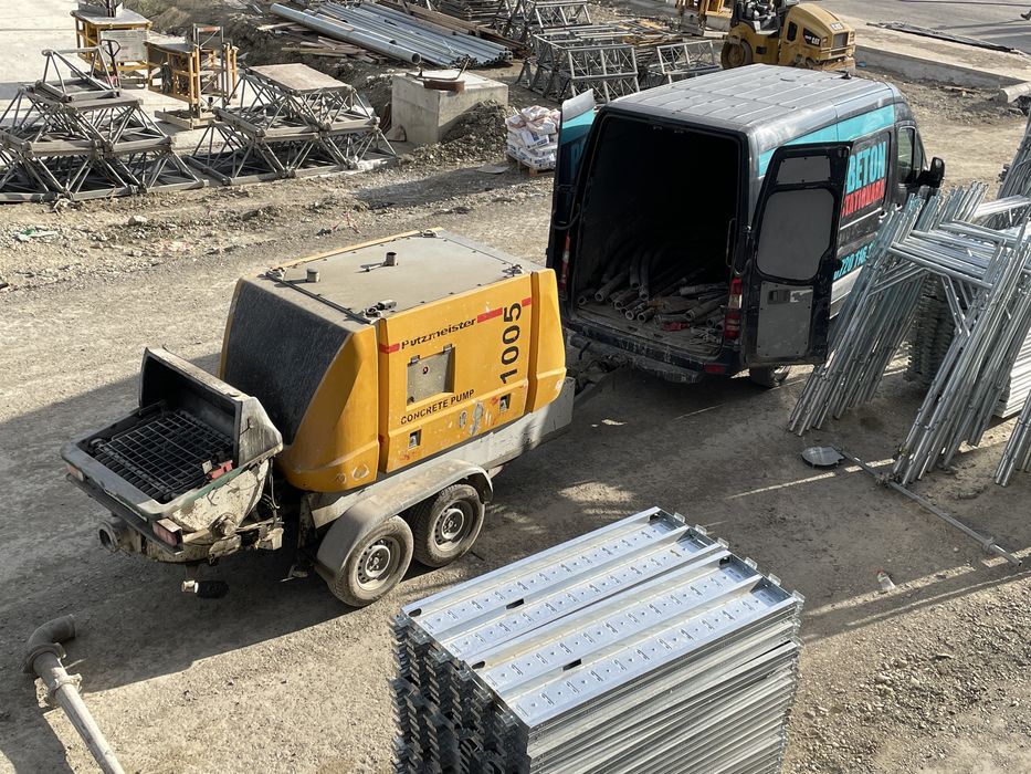 Inchiriez pompa de beton stationara Putzmeister radier fundatii cofraj