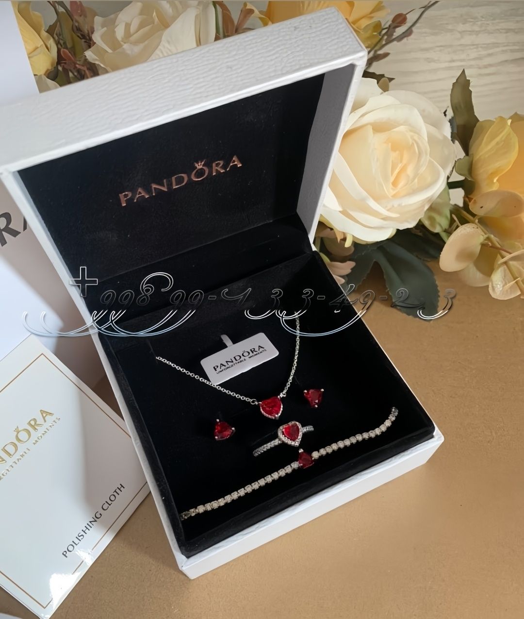 PANDORA - Пандора.  комплект украшений