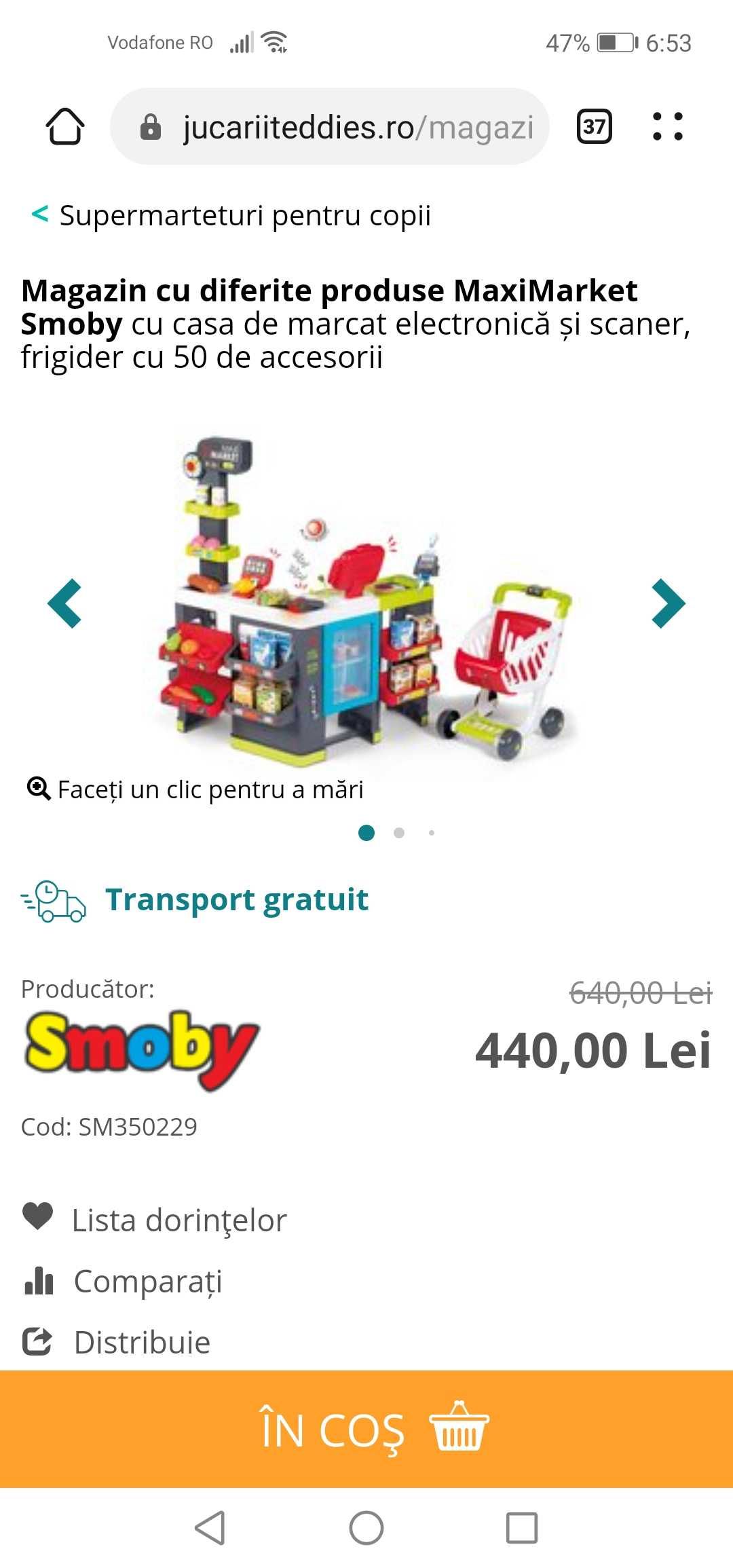 magazin / supermarket jucarie copii Smoby