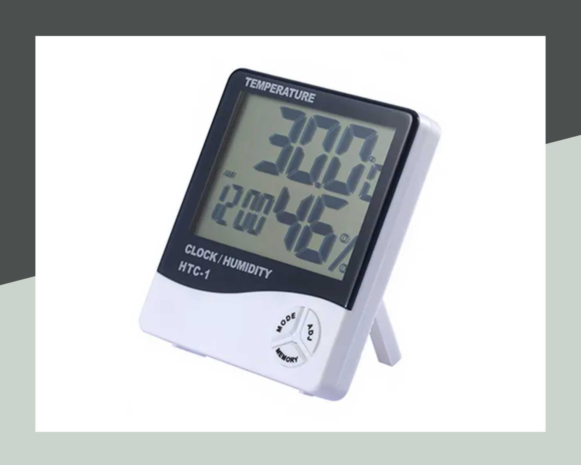 Хигрометър - термометър/влагомер/часовник с аларма