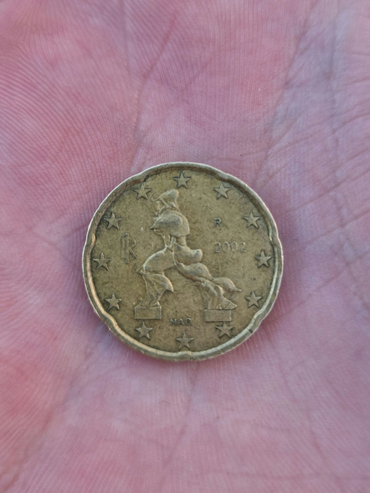 Monedă 20 euro cent 2002