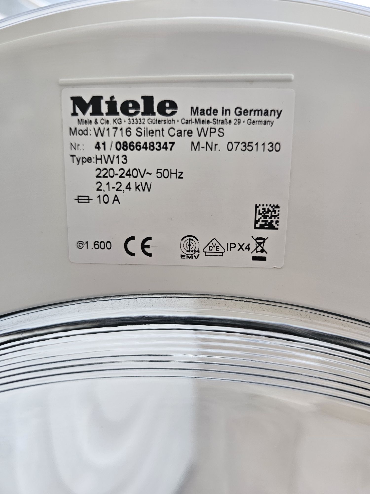 Пералня Miele W 1714
