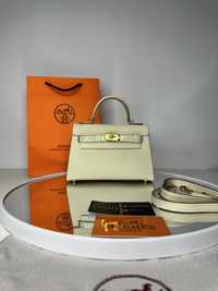 Geanta de lux HERMES Kelly 19 cm piele naturala 100% cadou