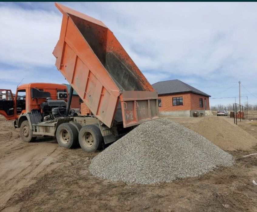 Камаз Сникерс Шебень Пгс Мытый Песок Балласт Камень Отсев