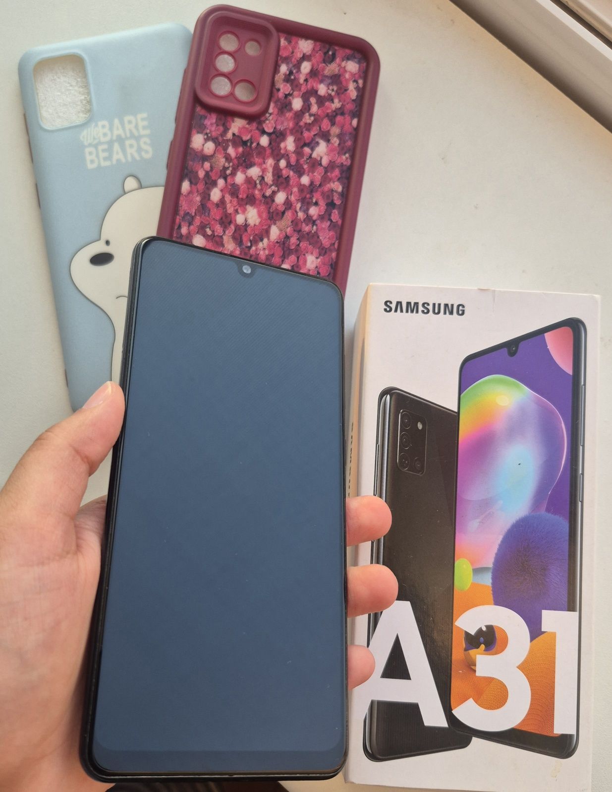 Samsung A31 64GB | Karobkali + 2 g‘ilof | Ideal holat