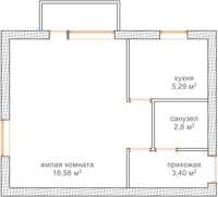 Продается квартира 1 комната Юнусобад 15