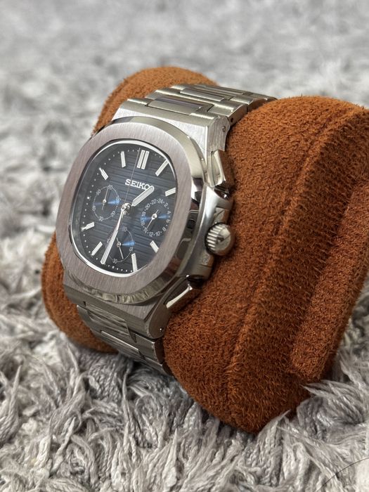 Seiko mod Nautilus Chronograph