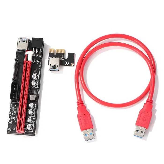 Kit grafic riser card placa video cu cablaj PCI-E Express 1X-16X