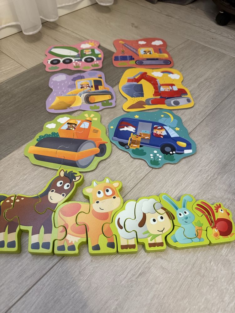 LOT Jucarii Lemn si Puzzeluri