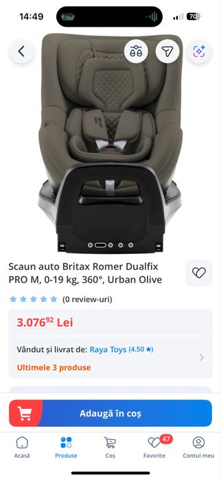Scaun auto Britax Romer Dualfix Pro M
