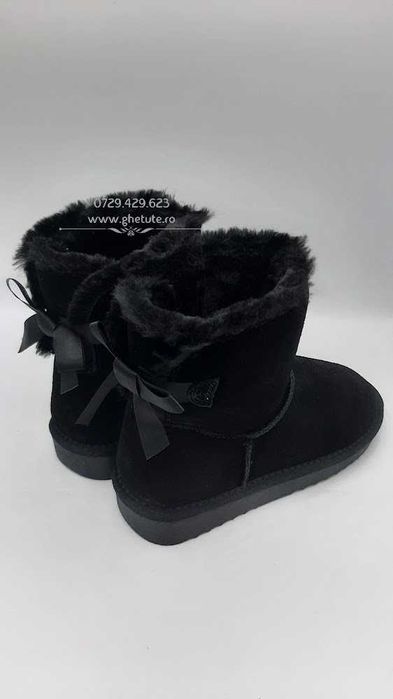 Ghete / cizme mini UGG - piele NATURALA, bailey bow,35 la 40