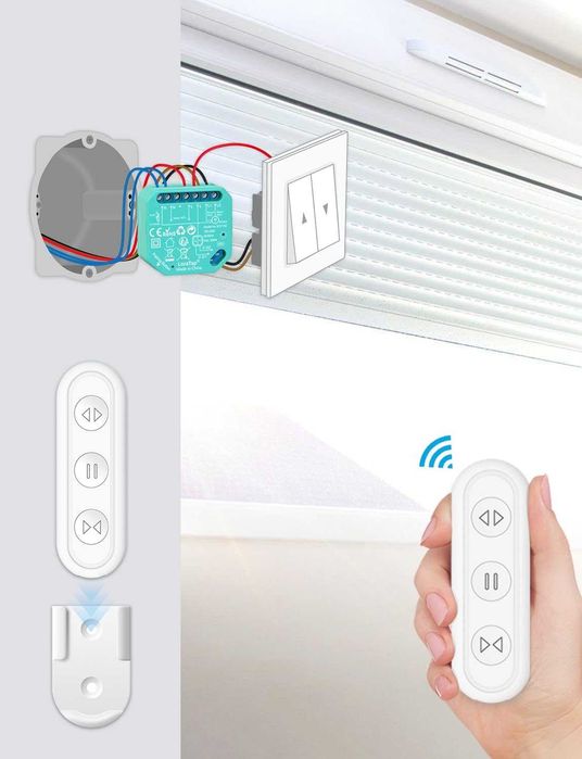 LoraTap Безжичен Комплект за RF Управление на Ролетни Щори и други