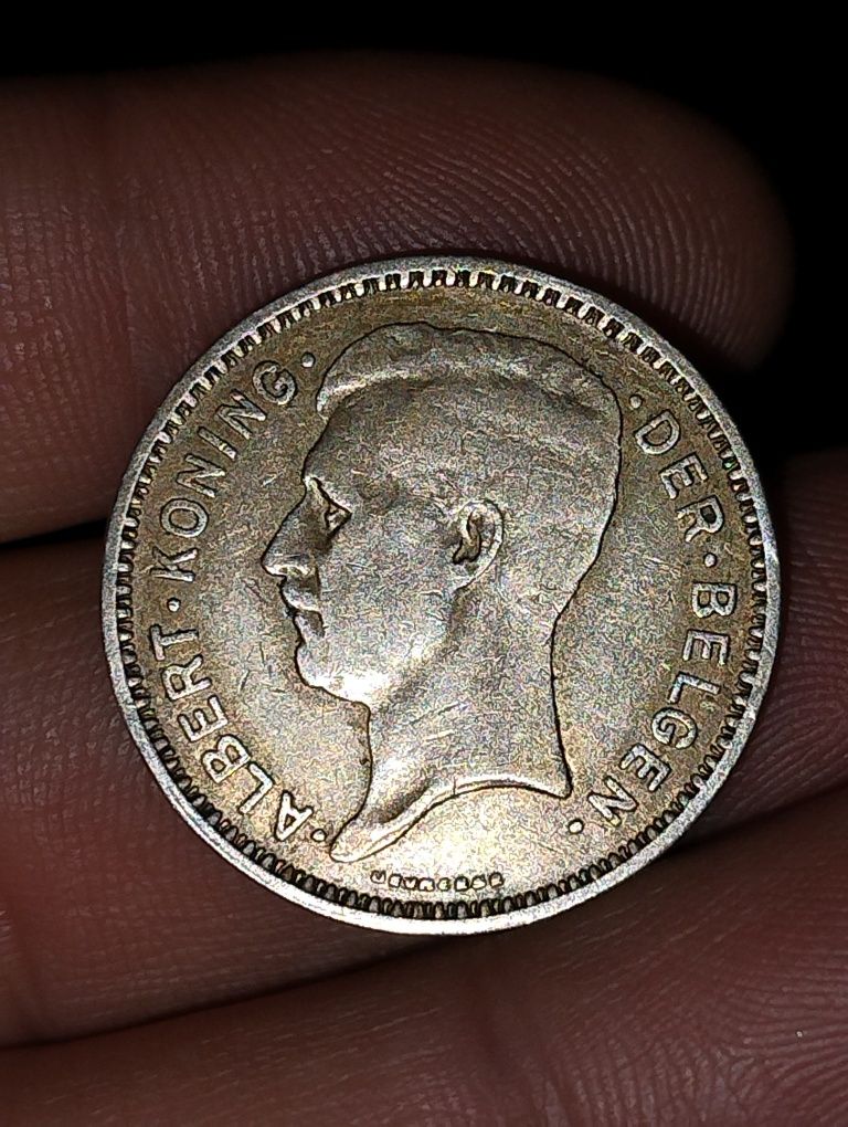 Argint 20 Franci 1934 Belgia