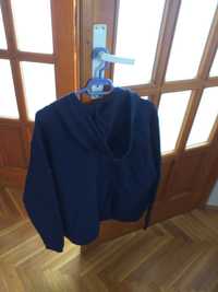 Hanorac dama , XL, bumbac100%, bleumarin, made in Salvador, nou.