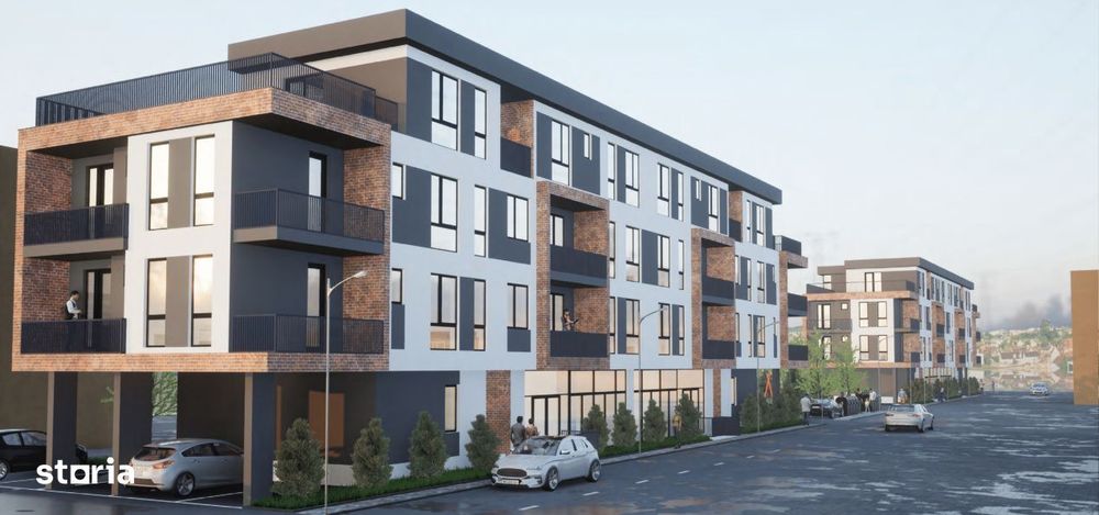 Apartament 2 camere, 45,7mp, balcon, semifinisat, zona Cetatii, Flores