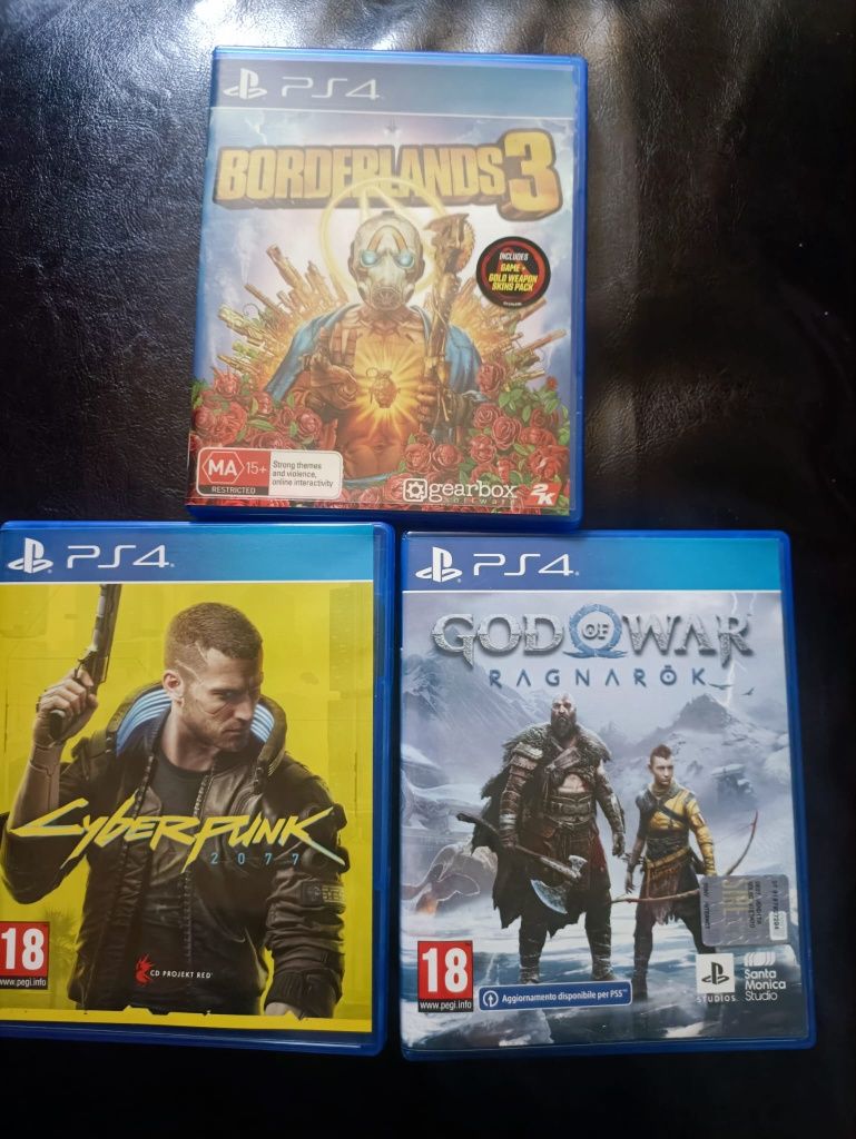 Jocuri ps4 Cyberpunk, God of War, Borderlands