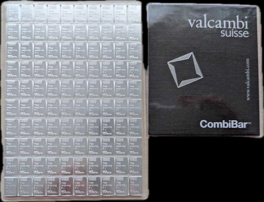 Valcambi CombiBar 100x1g Lingou argint Ofertă limitată până la 15oct