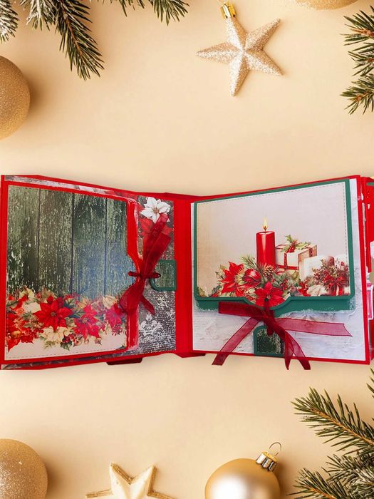 Ръчно изработен коледен албум за снимки