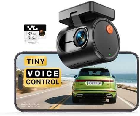 Скрита мини dash cam камера за кола 2K с паркинг режим и нощно виждане