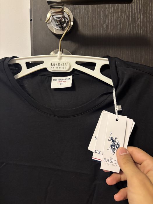 Tricou barbati U.S.Polo Assn.Marimea M,nou,nepurtat,culoarea neagra