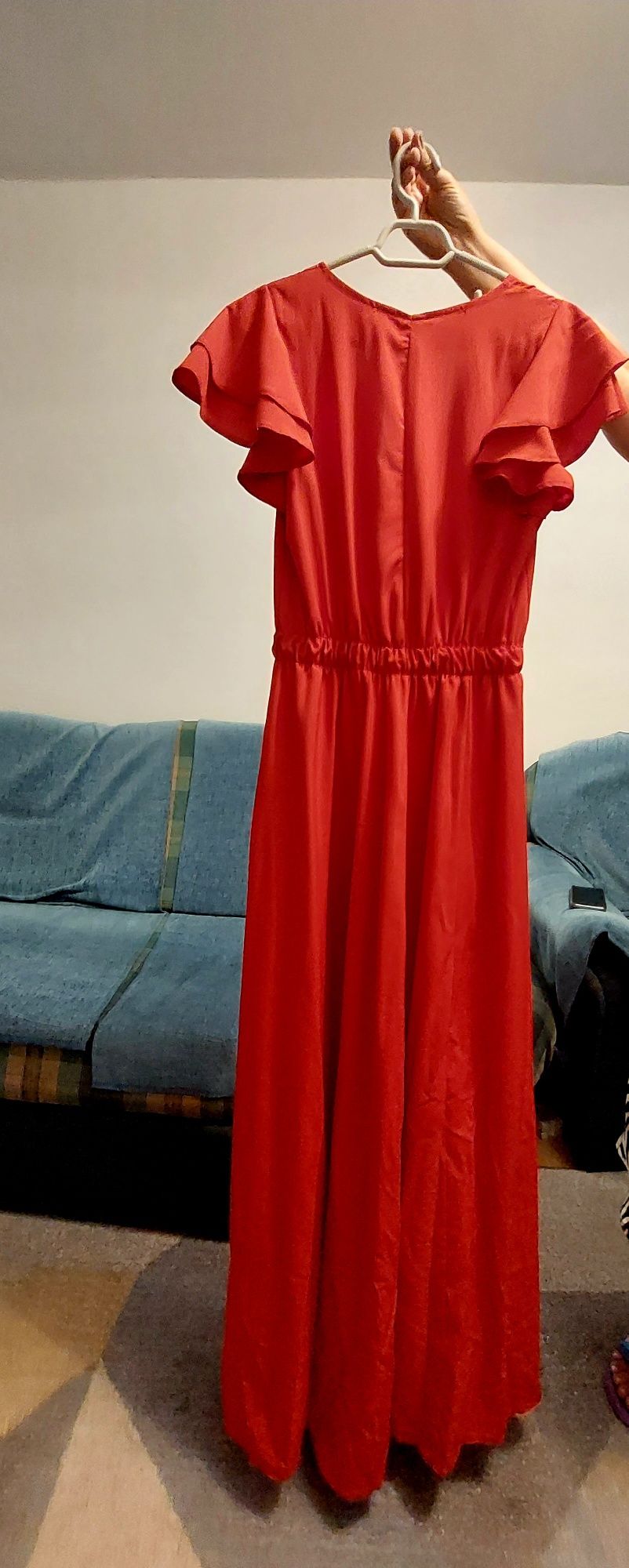 Rochie roșie lungă
