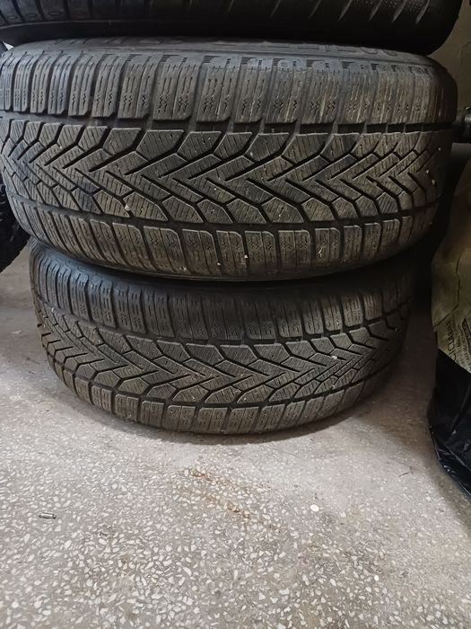 Jante cu anvelope iarna audi 225/55 R 17 distanta 5x112