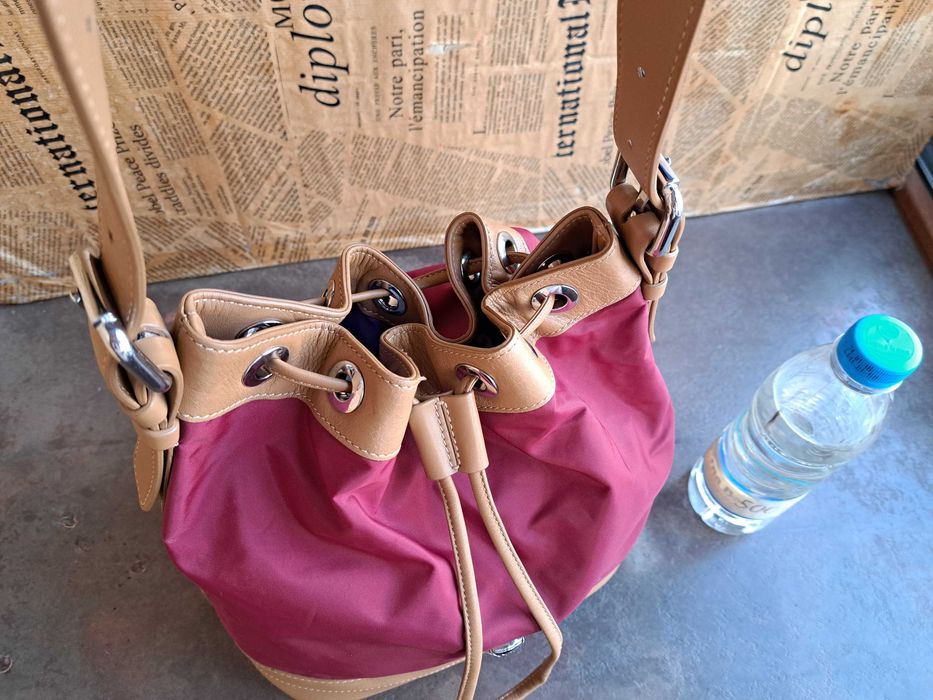 дамска чанта Navyboot /тъмно червено,торба-естествена кожа,като Нова!