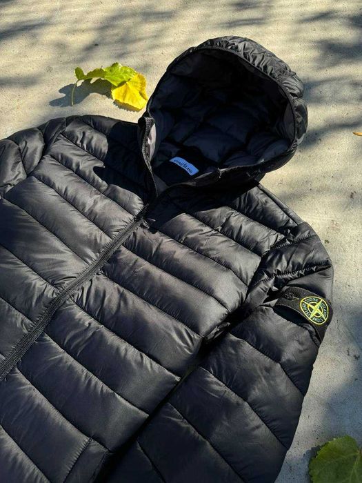 Черно Мъжко Яке Stone Island Стон Айлнъд Зимно Якето