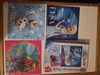 Puzzle frozen, Anna, Elsa, merida, micky mouse, Disney