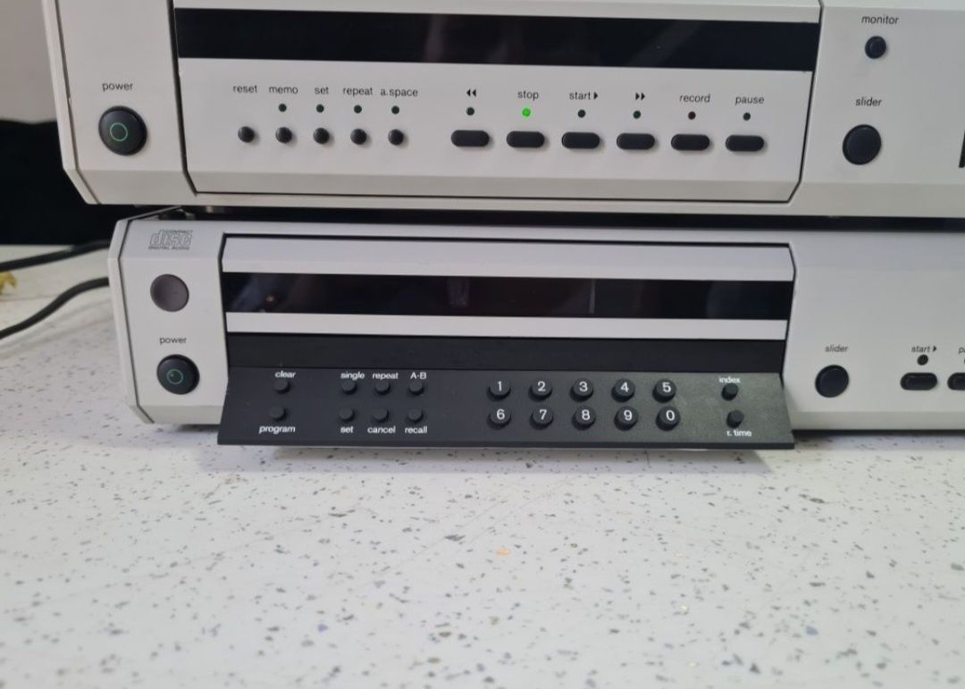 Casetofon deck Braun C4 și cd player Braun CD5