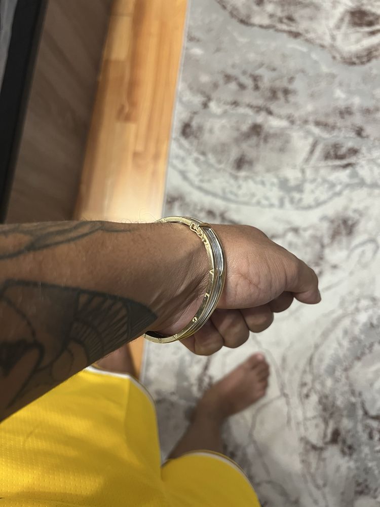 Aur de 14k lant versace si bratara bulgari catusa