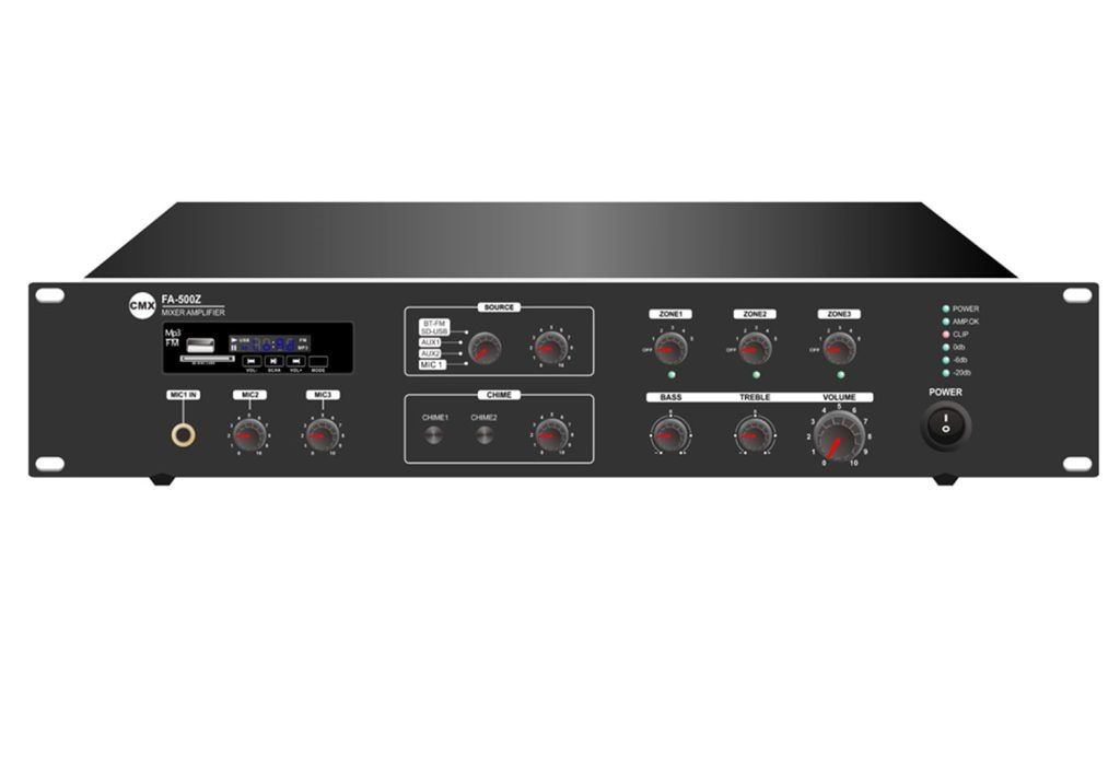 CMX FA 500Z - 3 зонов усилвател, 500W RMS
