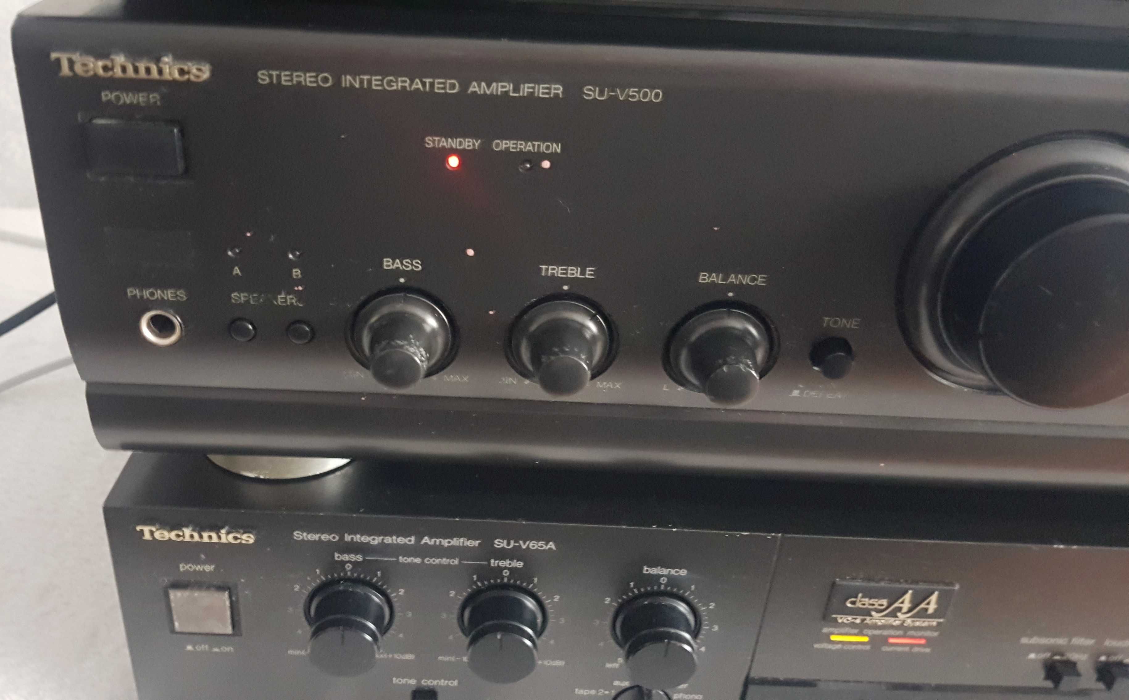 pachet amplificatoare TECHNICS SU-500 + SU-V500 + SU-V65A