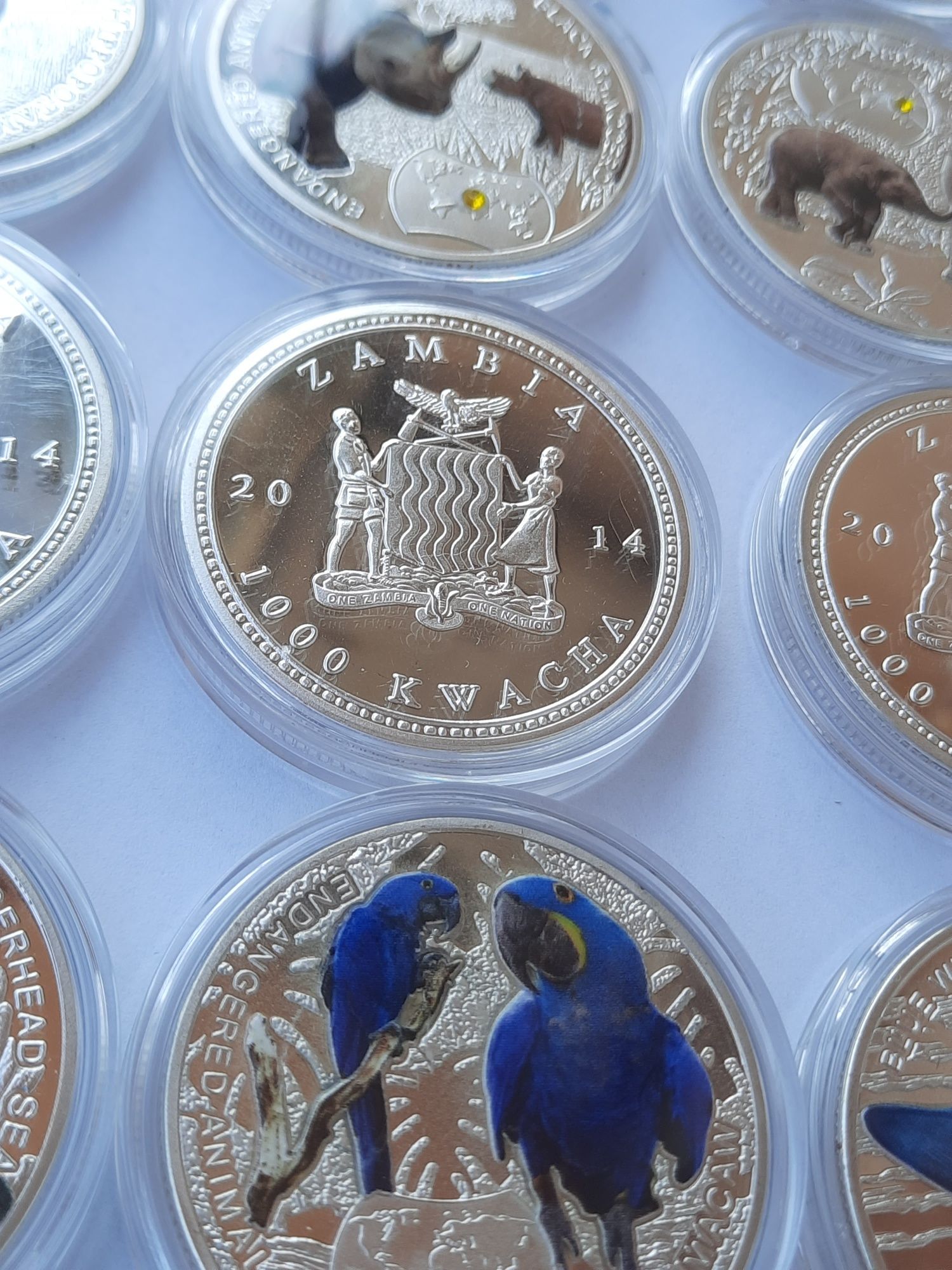 Монети Замбия 2014 година. 1000 квача.