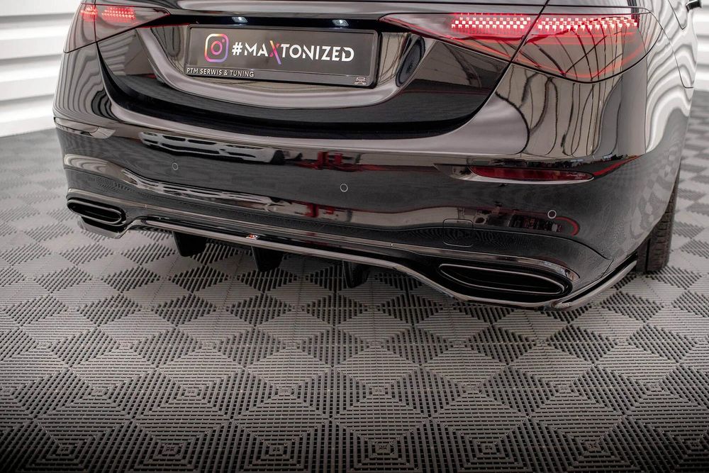 Добавка за задна броня maxton design за mercedes benz w223 (2020-)