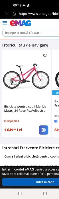 Vând urgent bicicletă merida roti pe 24